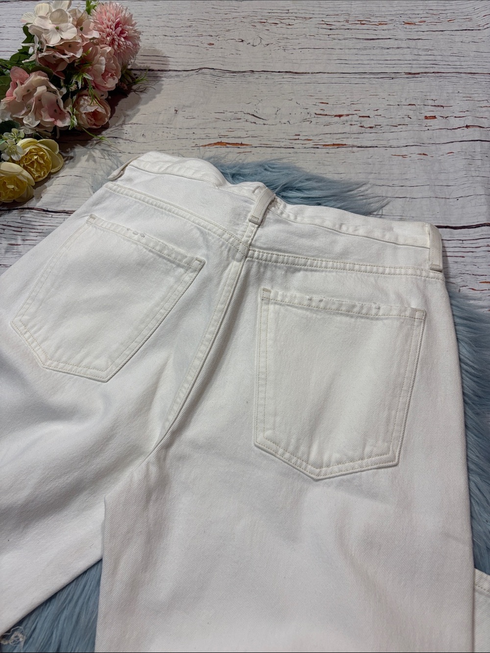 NWOT Citizens of Humanity Annina 30": Soft White Trouser Straight Leg Jeans - Picture 10 of 10
